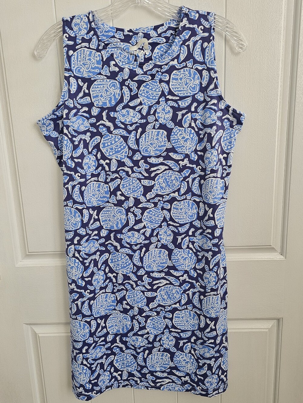 SURF STYLE Womens Blue Sea Turtle Print Summer Dress